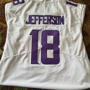 Justin Jefferson stitched away jersey